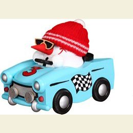 Smoker Cool - Man in Trabant  -  12cm / 5 inches