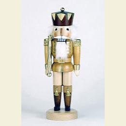 Nutcracker King natural colors/gold  -  38cm / 15 inches