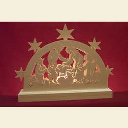 Mini Lightarch  -  Nativity Motif  -  23x15x4,5cm / 9x6x2 inches