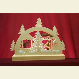 Mini Lightarch  -  Christmas Fair  -  23x15x4,5cm / 9x6x2 inches