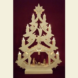 Light - Triangle  -  Christmas Tree  -  47x34x5,5cm / 18x13x2 inches