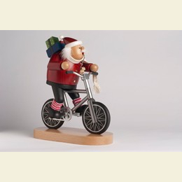 Smoker Biker Santa Claus  -  23cm / 9 inch