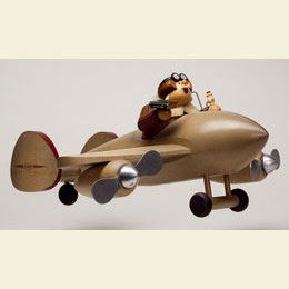 Smoker Airplane with Pilot 20 x 40cm / 8 x 16 inches