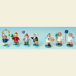 Weihnachtskinderzug - 4 - teilig - 5cm