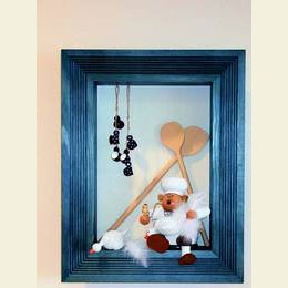 Rahmen f�r Kantenhocker  -  42cmx33cmx8cm  -  Farbe: braun