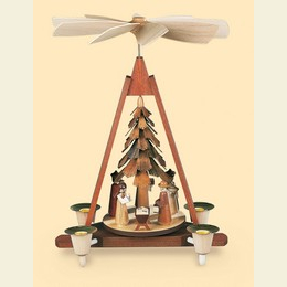 1 - tier christmas pyramid - Nativity scene - 30cm / 12 inch