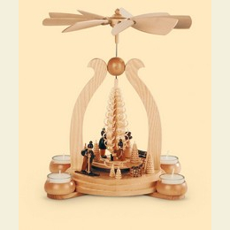1 - st�ckige Pyramide  -  Wintermotiv  -  32cm