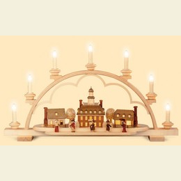 Candle Arch - Colonial Village - 65cm / 26 inch - 120 V electr. (US - standard)