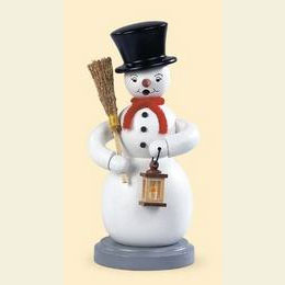 R�ucherm�nnchen Schneemann  -  farbig  -  23cm