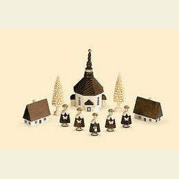 Kurrende Seiffener Kirche  -  12cm