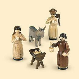 Krippenfiguren  -  Heilige Familie  -  13cm