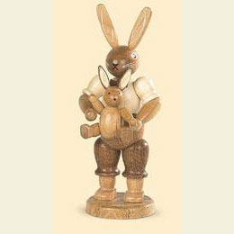 Hasenvater mit Kind  -  11cm