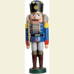 Nussknacker K�nig blau  -  38 cm