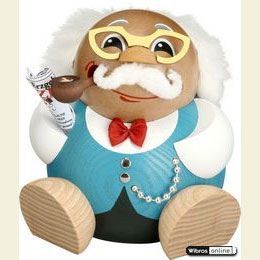 Smoker Ball Figur Smoker Retired man - 14cm / 6 inch