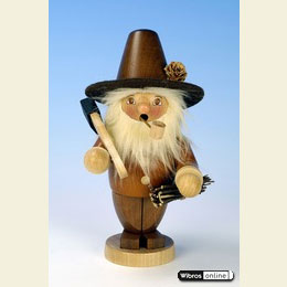 Smoker Wood gatherer natural colour  -  18cm / 7 inches