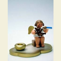 Engel mit Teddy / Licht  -  5,5cm