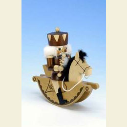 Nutcracker Horse Rider King natural colors  -  23,0cm / 9 inch