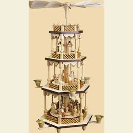 3 -  st�ckige Pyramide Christi Geburt  -  54cm