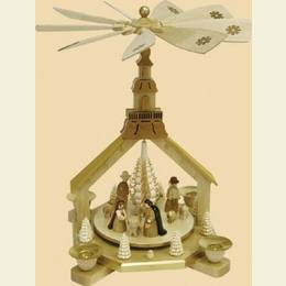 1 -  st�ckige Kirchenpyramide Christi Geburt  -  27cm