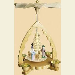 1 -  tier Pyramid Nativity Scene  -  7 inch  -  19cm