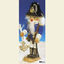 Nutcracker Sea Captain  -  13cm / 5 inch