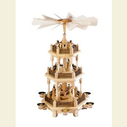 3 - st�ckige Pyramide  -  Zur Weihnacht  -  45cm