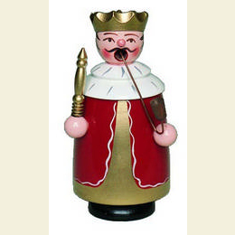 Räuchermännchen König rot - 12cm