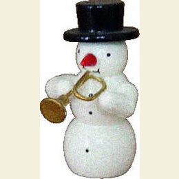 Snowman  -  trumpet  -  5,5cm / 2 inches