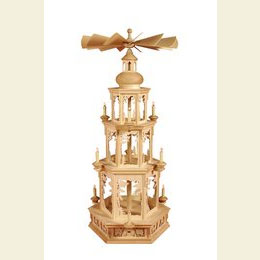 3 - tier Pyramid  -  blank  -  without figurines, Forestmotif  -  100cm / 39 inches