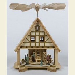 1 - tier pyramid  -  The wood turner  -  34cm / 13 inch