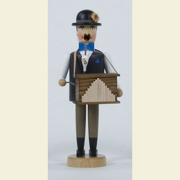 Räuchermännchen Drehorgelspieler - 21cm
