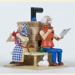 Smoker Grandparents at oven  -  21cm / 8 inch