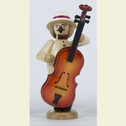Smoker Musician with Bass - 23cm / 9 inch