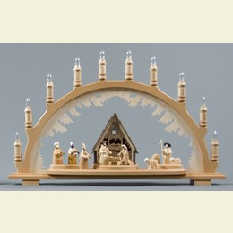 Candle Arch  -  Nativity Scene  -  67 x 42cm / 26 x 17 inch