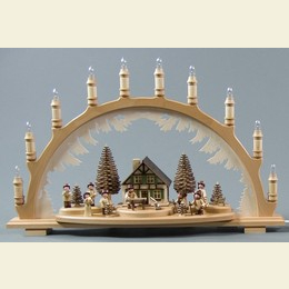 Candle Arch  -  Musicians and forest people  -  67 x 42cm / 26 x 17 inch