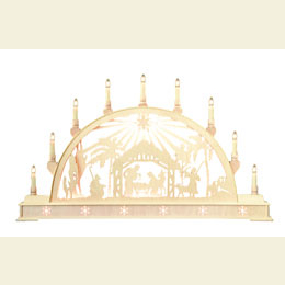Candle Arch  -  Nativity Scene with star and base  -  78cm x 45cm / 31 x 18 inches