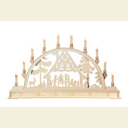 Candle Arch - Christmas house with base - 78cm x 45cm / 31 x 18 inches