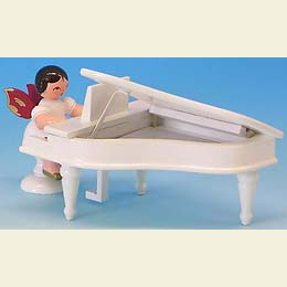 Engel am wei�en Fl�gel  -  Rote Fl�gel  -  stehend  -  6cm