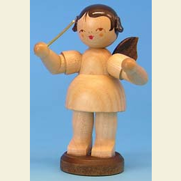 Angel conductor - natural colors - standing - 9,5cm / 3,7 inch