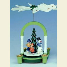 1 - tier Pyramid - Snowman - 23cm / 9 inch