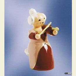 Musician (lady) with Violon  -  sitting  -  5cm / 2 inch
