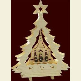 3D - Tannenbaum  -  Carolers  -  32 x 42 x 7cm